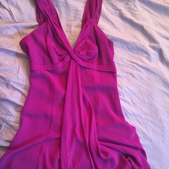 EUC Magenta size 6 LAUREN Ralph Lauren midi dress - Picture 3 of 8